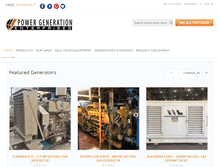 Tablet Screenshot of powergenenterprises.com